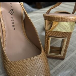 Katy Perry Collections Tan Slingback Heels